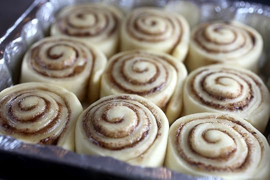 Cinnamon Roll Dough Rising
