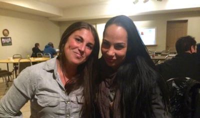 Besties: Executive Producer Vanessa Piazza and actress Amanda Brugel (Keeley).