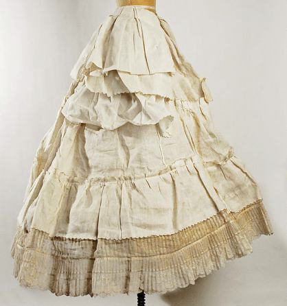 Horsehair crinoline, Mid-19th Century (Courtesy The Metropolitan Museum of Art)