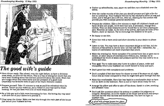 excerpts from housewife Manuals