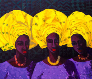IMG_7189 Aso ebi bella Acrylic and oil on canvas