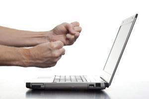 frustration, computer annoyance. changing sites, website frustration