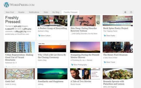 Wordpress, blogging, Fresh Pressed, 