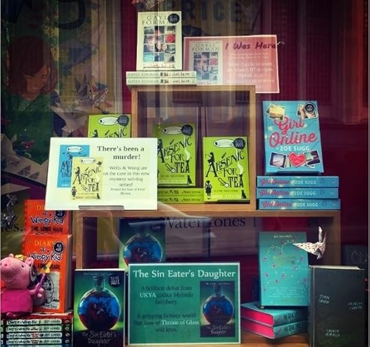Waterstones Deansgate's window display (photo by Fiona Hadfield)