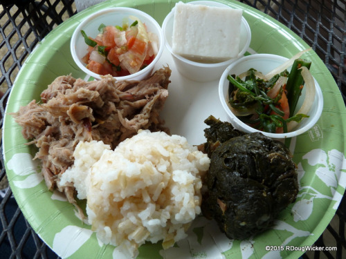 Roast pork meal