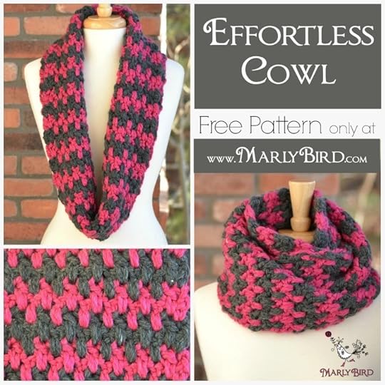 Effortless Cowl Pattern FREE at www.MarlyBird.com