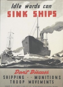 British poster, WWII