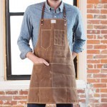 Waxed canvas apron via Etsy