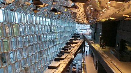 Inside the building