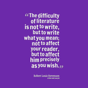 Robert Louis Stevenson affect quote