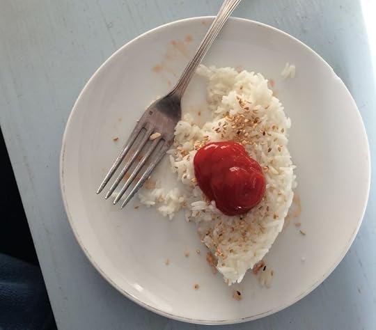 Rice with ketchup