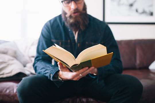 Man reading a book