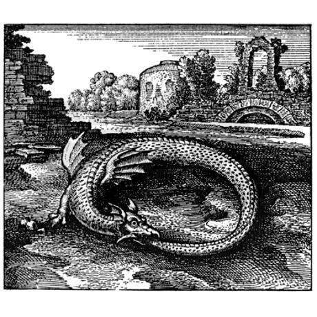 medieval_ouroboros_tile_coaster