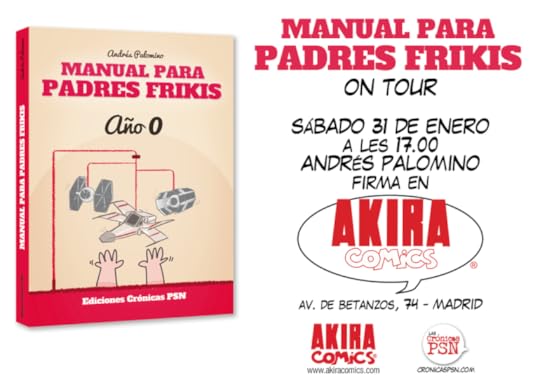 Firmas MANUAL PADRES FRIKIS en AKIRA COMICS MADRID