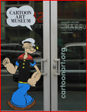 Popeye poster from San Francisco's Cartoon Art Museum