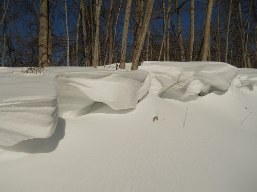 snow cliffs