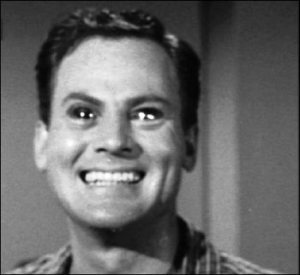 John Agar in The Brain from Planet Arous.