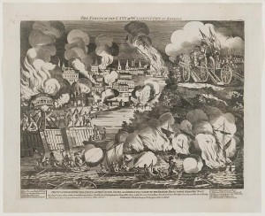 The taking of the city of Washington in America. Published by G. Thompson, Oct. 14, 1814. Prints and Photographs Division, Library of Congress.