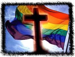 gay christian flag cross