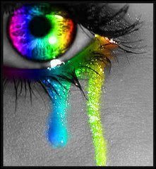green eye crying