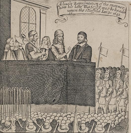 An anonymous print showing Charles I on the scaffold.