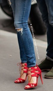 red shoes