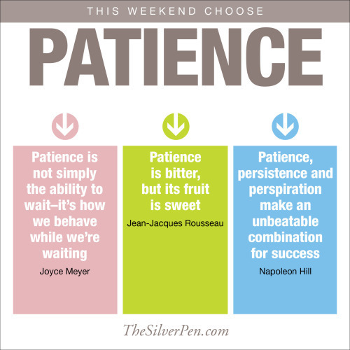 Choose Patience | The Silver Pen