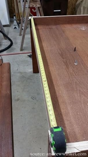 Measure and cut long, then shave the edges until the piece can slide into place.