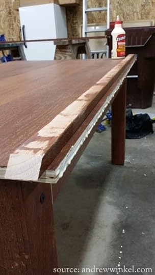 Glue and nail, then repeat three more times