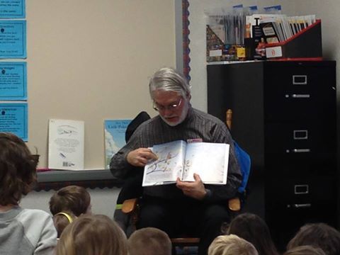 To celebrate Multicultural Children's Book Day, the Wisdom Tales staff did several readings of Pine and the Winter Sparrow (http://ow.ly/I34L2) by Alexis York Lumbard and Beatriz Vidal at University Elementary School here in Bloomington. Here is our very own senior editor, Roger, telling the story to some eager 2nd graders. We hope everyone had as good a time as we did.