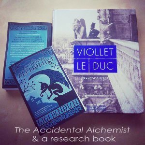 Viollet-le-Duc-book-w-Accidental-Alchemist-book-instagram-Dec-2014-web-text
