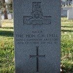 The grave of Major the Hon. Charles Henry Lyell