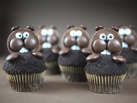 Groundhog Cupcakes