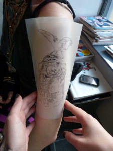 Valkyrie tattoo, C L Raven