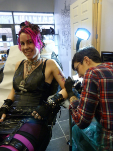 Valkyrie tattoo, C L Raven