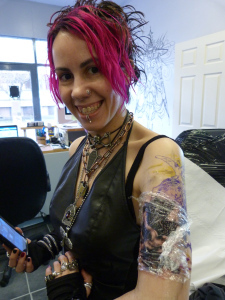 Valkyrie tattoo, C L Raven