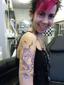 Valkyrie tattoo, C L Raven