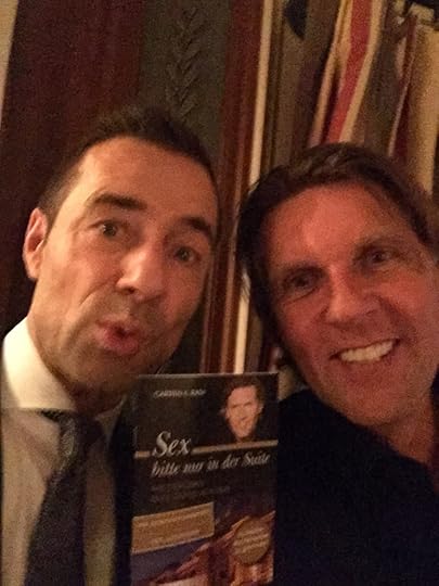 Hier freut sich Kai Pflaume mit mir über seine Leseprobe