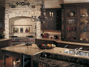 No, this is not my kitchen, but I really really wish it was. Egads, but that's beautiful.