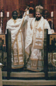 Axios! Ordination of Fr Athanasius to the priesthood at Pantanassa Church, Melrose, Johannesburg, by Archbishop Seraphim of Johannesburg and Pretoria. 14 July 2002