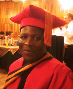 Fr Athanasius at his graduation at Unisa, 4 October 2010