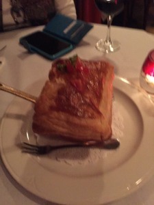 Garlicy snails under a roof of pastry