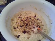 Banana Bread made with Gluten Free Cafe all purpose flour with cranberries & walnuts.