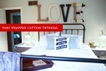 DIY Yarn Wrapped Letters Tutorial from MomAdvice.com