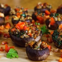 Vegan Stuffed Mushrooms