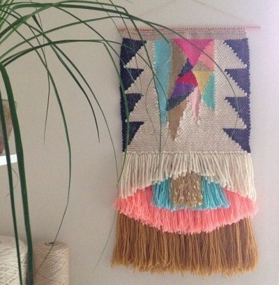 Maryanne Moodie weaving