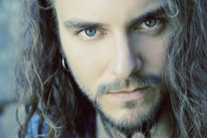 young, attractive man close up