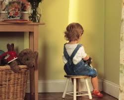 child in corner