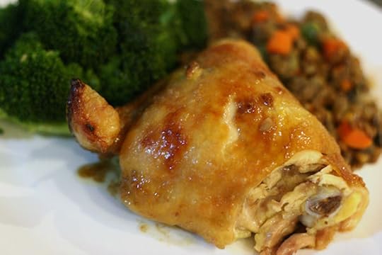 Carmelized Brown Sugar and Garlic Chicken Thighs