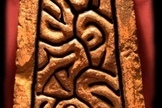 A stone carving discovered in England.